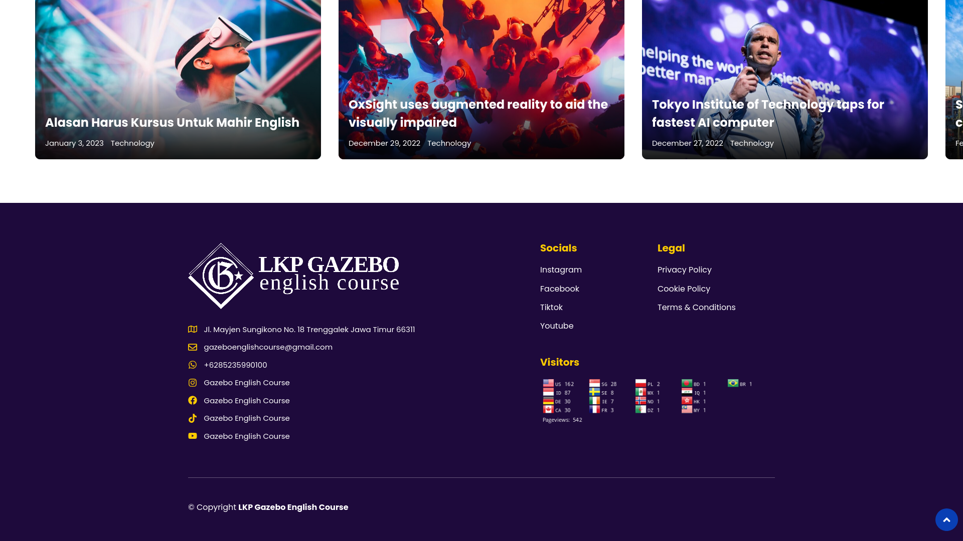 Gazebo English Course screenshot
