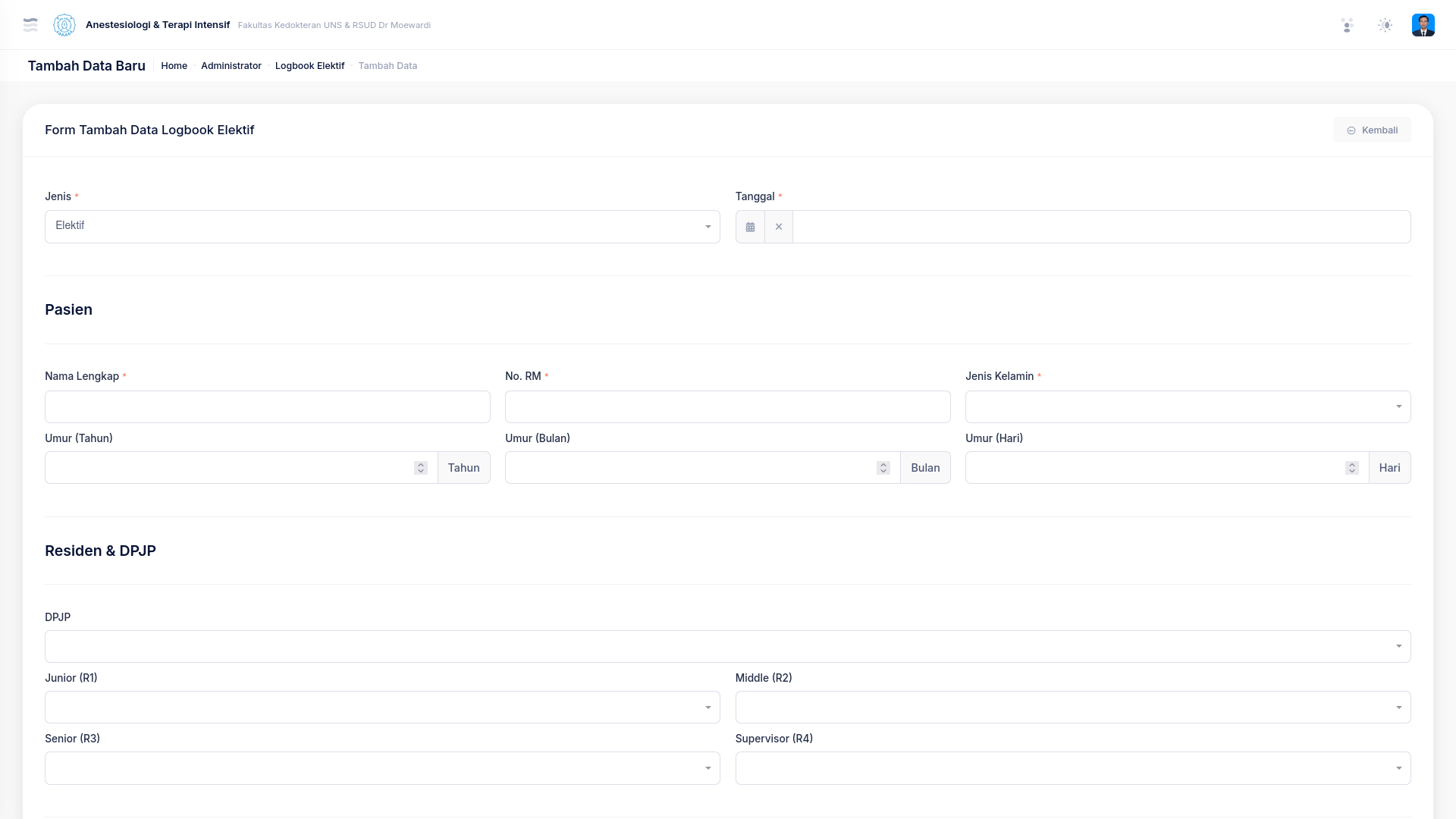 Elogbook Anestesi screenshot