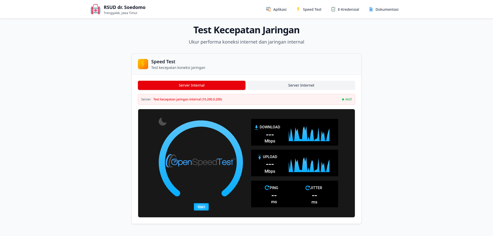 RSUD Trenggalek Portal screenshot